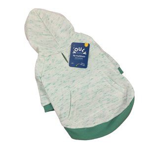 YOULY Trailblazer Dog Small Teal Space Dye Hoodie with Pocket New